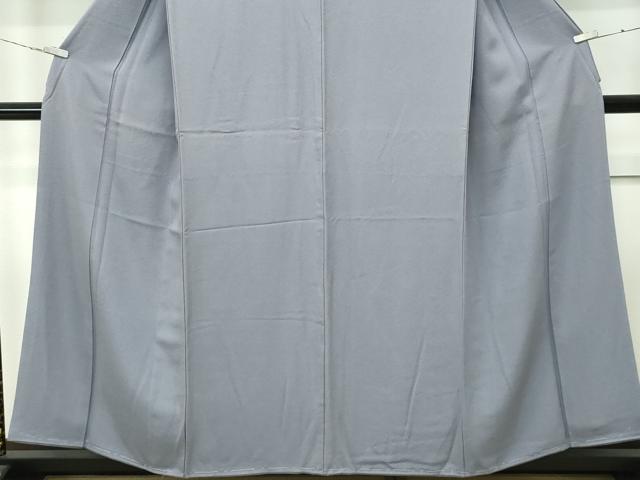 平和屋着物●極上 色無地 桔梗鼠色 葉尽くし地紋 逸品 未使用 CZAA4604s6