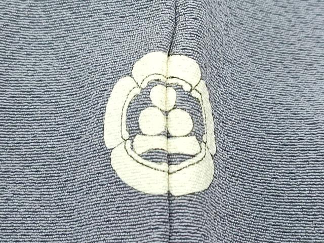 平和屋着物●極上 色無地 桔梗鼠色 葉尽くし地紋 逸品 未使用 CZAA4604s6