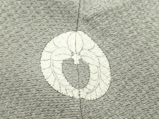 平和屋着物●極上 色無地 灰汁色 鬼しぼ縮緬 逸品 CZAA4609s6