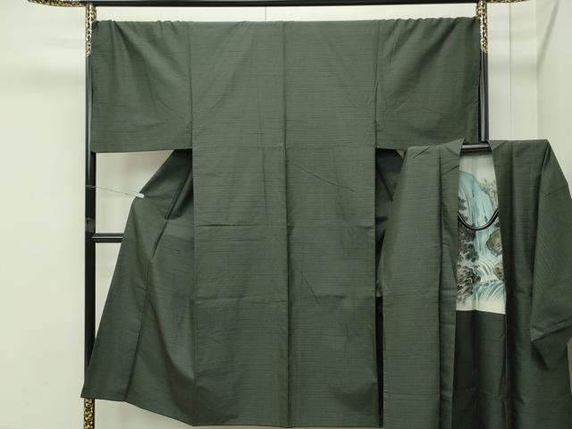 平和屋着物●極上 男性 紬 アンサンブル キングサイズ 逸品 CZAA4637s6