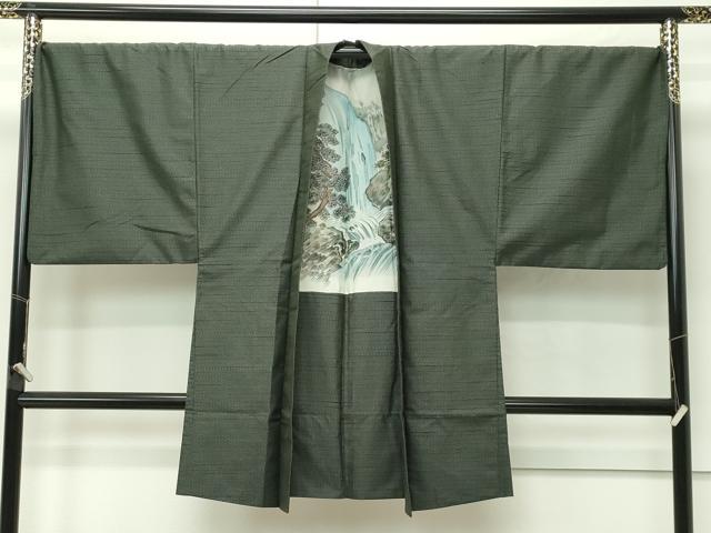 平和屋着物●極上 男性 紬 アンサンブル キングサイズ 逸品 CZAA4637s6