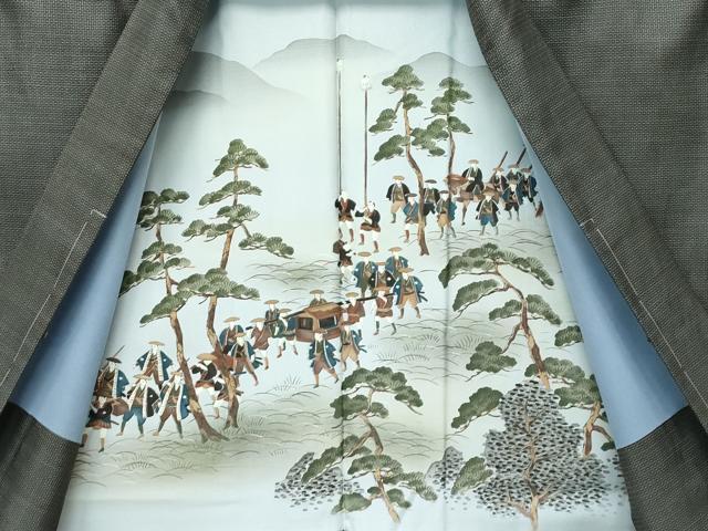 平和屋着物●極上 男性 本場大島紬 アンサンブル 100亀甲 総詰め 逸品 未使用 CZAA4638s6