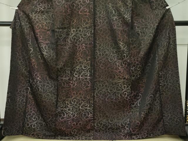 平和屋着物▽極上 お召 単衣 唐草文様 逸品 未使用 CZAA4655s6