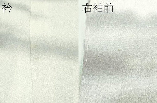 平和屋着物●極上 十日町 名門 滝泰謹製 訪問着 おぼろ染め 襲絞り 中国三大刺繍 相良刺繍 樹林文 暈染め 銀通し地 逸品 未使用 CZAA4661s6