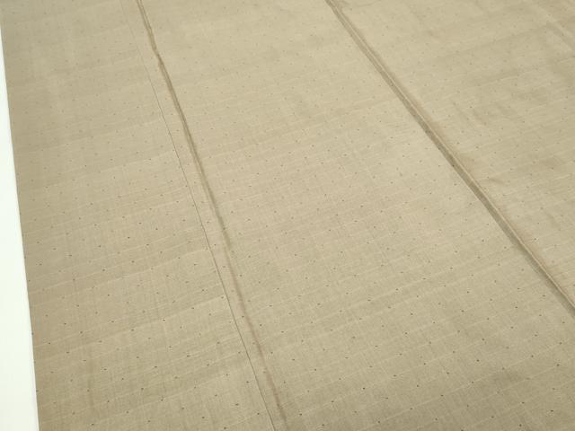 平和屋本店●極上 東郷織物謹製 本場大島紬 肥後煤竹色地 逸品 CZAA4674s6