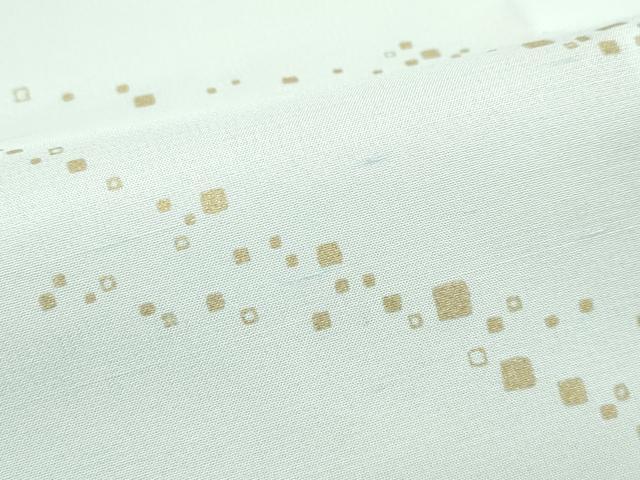 平和屋本店*極上 夏物 石川県指定無形文化財 夏牛首紬 白山工房 手織 金彩 柳鼠色地 証紙付 京都きもの友禅扱い 逸品 未使用 CZAA4680s6