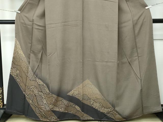 平和屋着物●極上 印傳 訪問着 江戸小紋 鮫小紋柄 花唐草文 逸品 未使用 CZAA4681s6