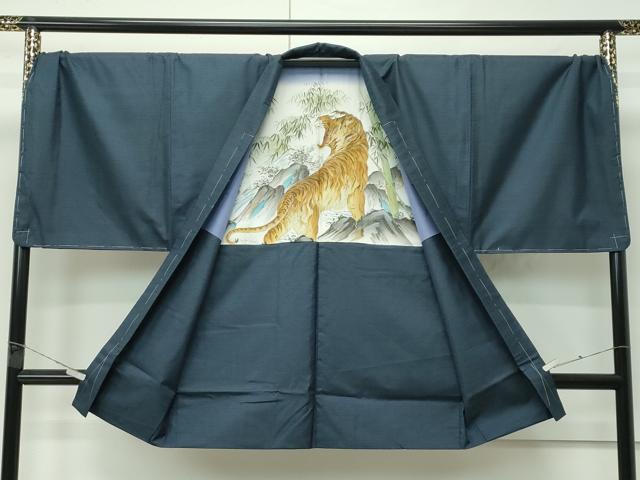 平和屋着物●極上 男性 本場大島紬 アンサンブル キングサイズ 100亀甲 総詰め 逸品 未使用 CZAA4689s6