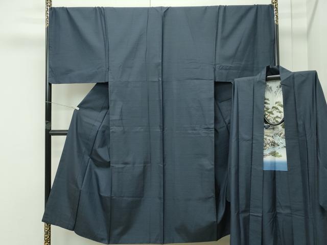 平和屋着物○極上 男性 本場大島紬 アンサンブル キングサイズ 100亀甲