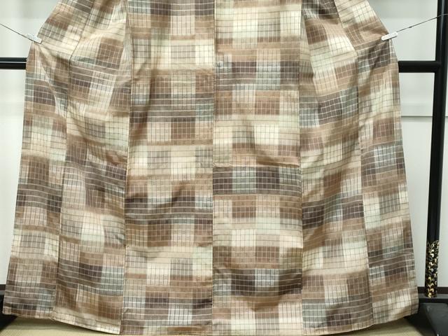 平和屋着物●極上 花織 紬 逸品 未使用 CZAA4715s6