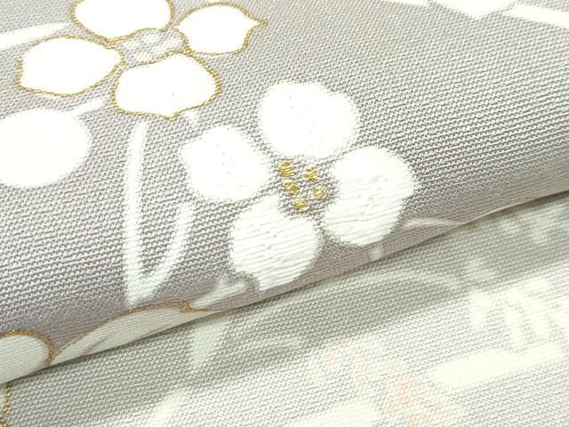 平和屋本店●極上 創業460年・千總 訪問着 駒刺繍 草花文 暈し染め 金彩 利休白茶色地 高島屋扱い 逸品 CZAA5720s6