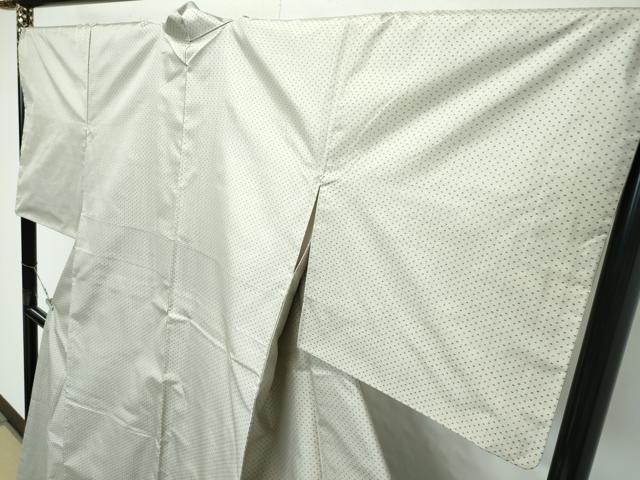 平和屋本店●極上 東郷織物謹製 本場大島紬 白大島 幾何学文様 逸品 CZAA4744s6
