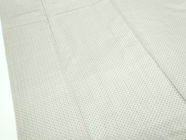 平和屋本店●極上 東郷織物謹製 本場大島紬 白大島 幾何学文様 逸品 CZAA4744s6