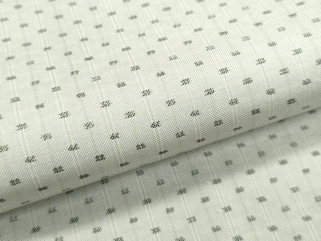 平和屋本店●極上 東郷織物謹製 本場大島紬 白大島 幾何学文様 逸品 CZAA4744s6