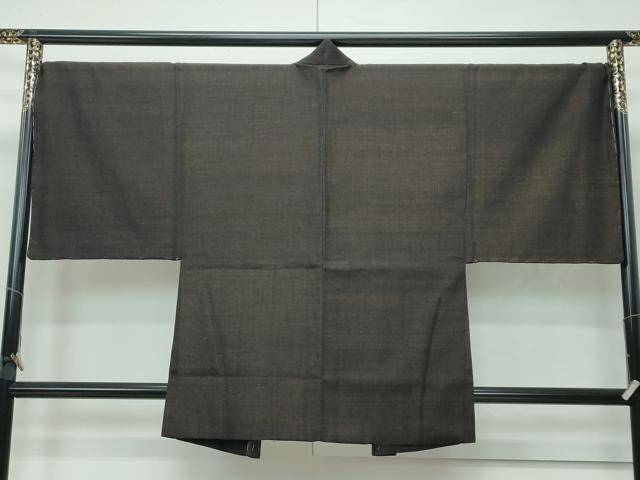 平和屋本店■希少 紬屋吉平 本場結城紬 重要無形文化財 男性 羽織 杢 たとう紙付き 逸品 未使用 CZAA4901s6