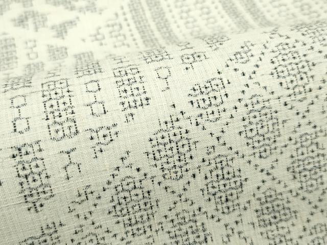 平和屋本店▽極上 本場結城紬 重要無形文化財 単衣 100亀甲 吉祥文 証紙付き 逸品 未使用 CZAA4760s6