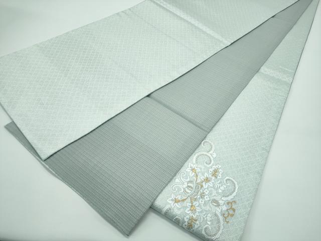 平和屋着物●極上 スリーシーズン 春夏秋 太鼓柄袋帯 総刺繍 更紗花唐草文 金銀糸 逸品 未使用 CZAA4815s6