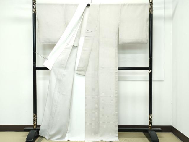 平和屋着物*極上 夏物 江戸小紋 絽 幾何学文様 反端付き 逸品 未使用 CZAA4822s6