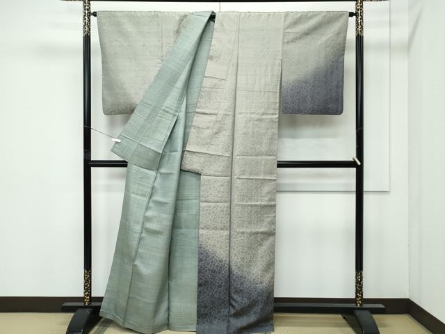 平和屋着物●極上 インド・アッサム 野蚕糸 手織 ムガシルク 訪問着 更紗唐草文 逸品 CZAA4862s6