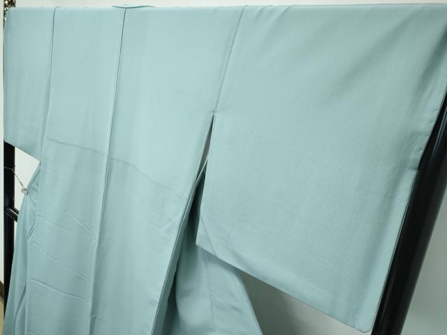平和屋着物●極上 洗える最高級着物 <英>はなぶさ謹製 色無地 薄青色 逸品 CZAA4888s6