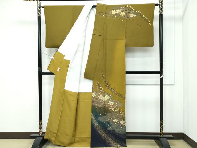 平和屋着物●極上 吉乃一廉 幻の辻が花 訪問着 絞り 草花霞文 金彩 逸品 CZAA4892s6