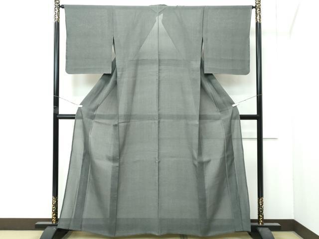 平和屋本店*極上 夏物 本場大島紬 夏大島 160亀甲 総詰め 仙斎茶色地 逸品 CZAA4916s6