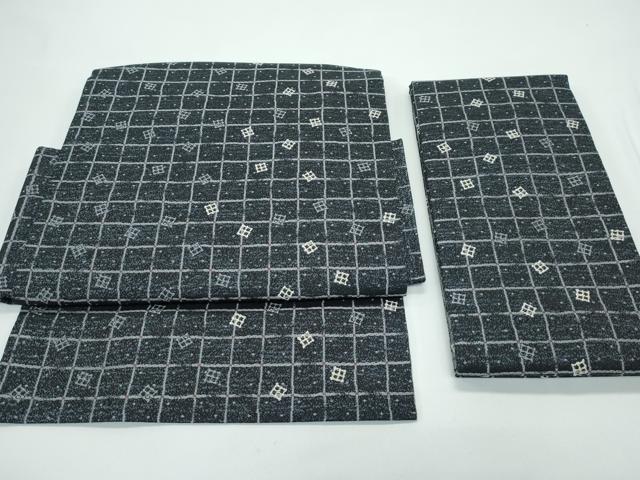 平和屋着物●極上 つけ帯 格子柄 鈴乃屋扱い 逸品 CZAA4946s6