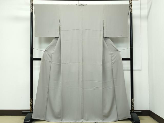 平和屋着物●極上 色無地 利休色 逸品 CZAA4965s6