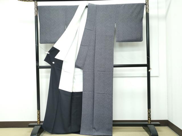 平和屋着物●極上 重要無形文化財 人間国宝 中村勇二郎 江戸小紋 心技 紫黒色地 鈴乃屋扱い 逸品 CZAA4975s6