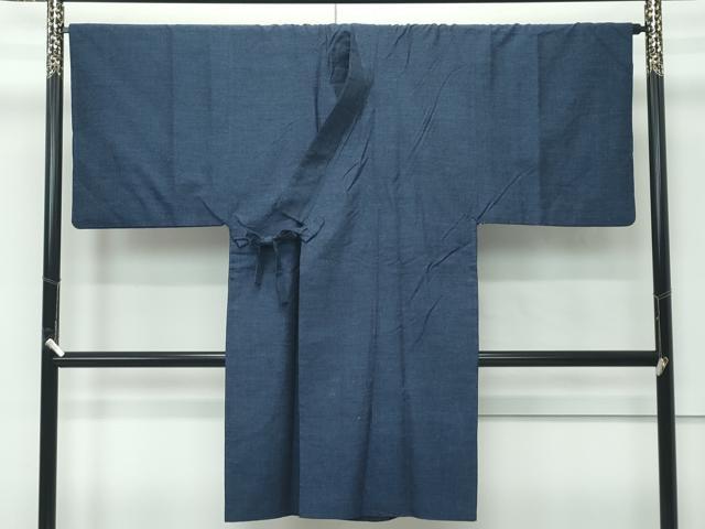 平和屋着物●極上 男性 道中着 ロング丈 結城紬 杢 逸品 CZAA4986s6