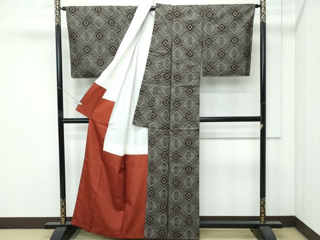 平和屋着物●希少 本場大島紬 龍郷絣 逸品 未使用 CZAA5003s6