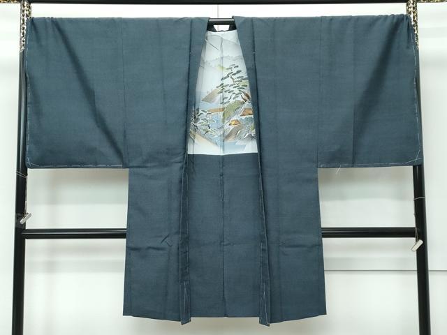 平和屋本店●極上 男性 本塩沢 アンサンブル キングサイズ 110亀甲 武田清三郎 宮田俊夫 宮田織物工場謹製 証紙付き 逸品 未使用CZAA5049s6