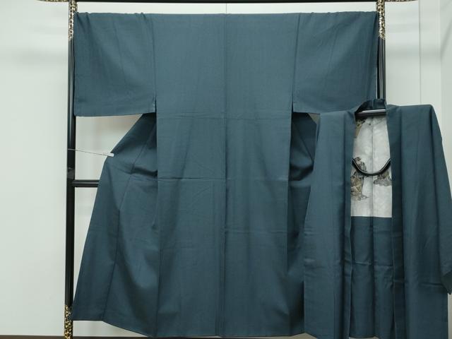 平和屋着物●極上 男性 紬 アンサンブル 160亀甲 逸品 CZAA5051s6