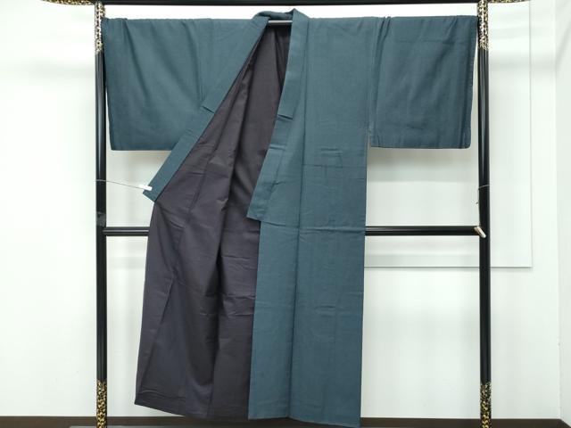 平和屋着物●極上 男性 紬 アンサンブル 160亀甲 逸品 CZAA5051s6