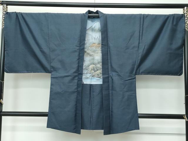 平和屋着物●極上 男性 本場大島紬 アンサンブル 100亀甲 総詰め 逸品 未使用 CZAA5052s6
