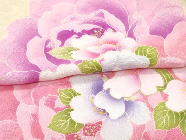 平和屋本店●極上 松田聖子 SEIKOMATSUDA 振袖 仮絵羽 刺繍 草花文 暈し染め 金彩 逸品 未使用 CZAA5055s6