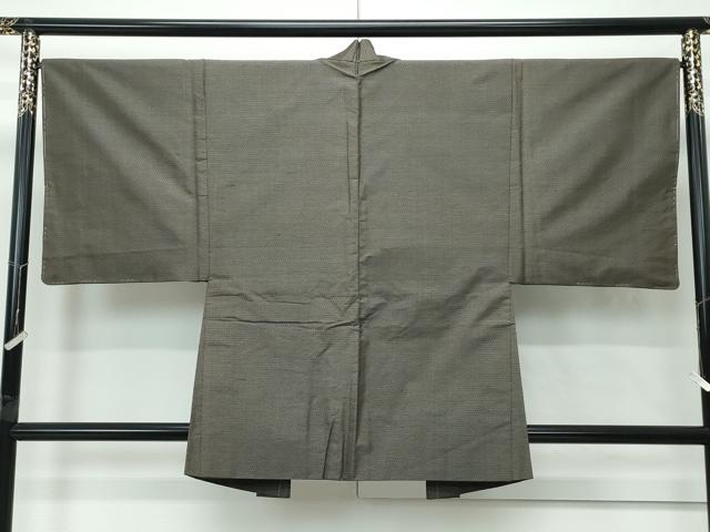 平和屋着物●極上 男性 本場大島紬 アンサンブル 80亀甲 総詰め 逸品 未使用 CZAA5069s6