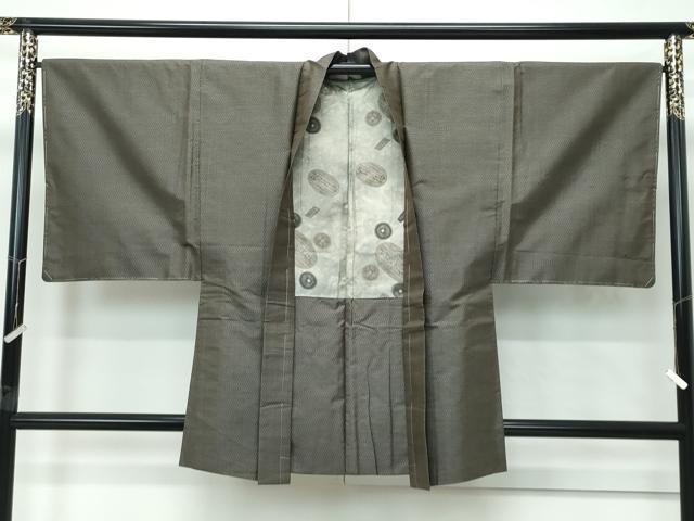 平和屋着物●極上 男性 本場大島紬 アンサンブル 80亀甲 総詰め 逸品 未使用 CZAA5069s6