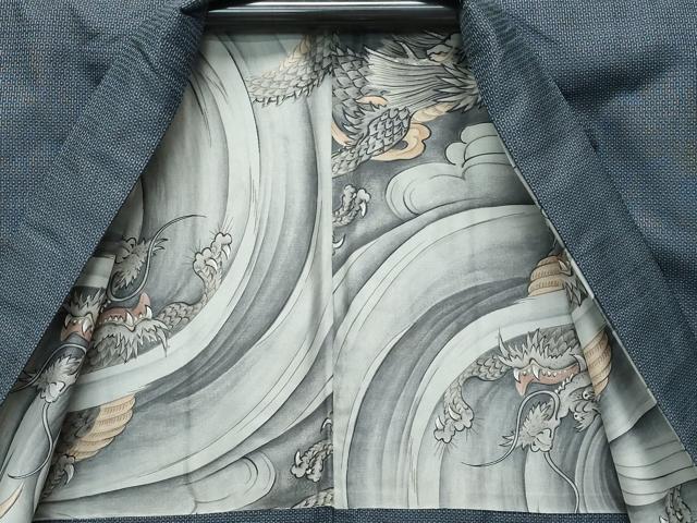 平和屋着物●極上 男性 本場大島紬 アンサンブル 100亀甲 総詰め 逸品 CZAA5090s6