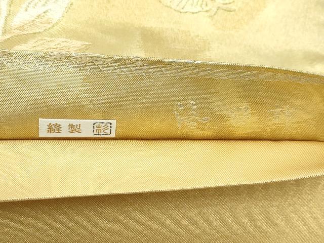 平和屋着物●極上 洛風林 工芸帯地 全通柄袋帯 花喰い鳥 金銀糸 逸品 CZAA5115s6