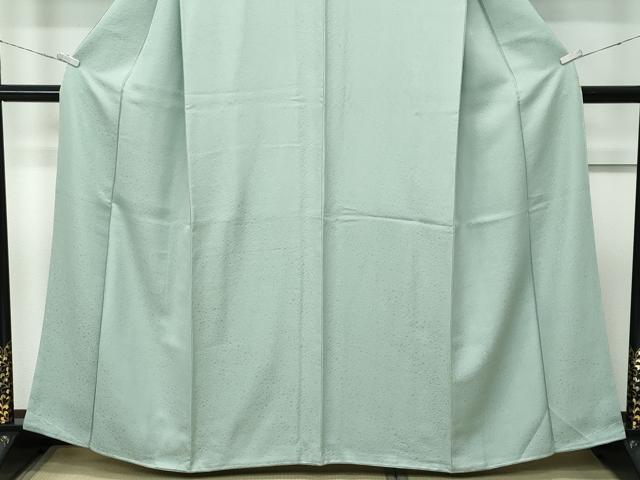 平和屋着物●極上 色無地 山葵色 箔散らし 逸品 未使用 CZAA5141s6