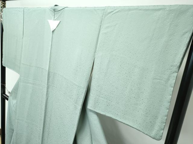 平和屋着物●極上 色無地 山葵色 箔散らし 逸品 未使用 CZAA5141s6