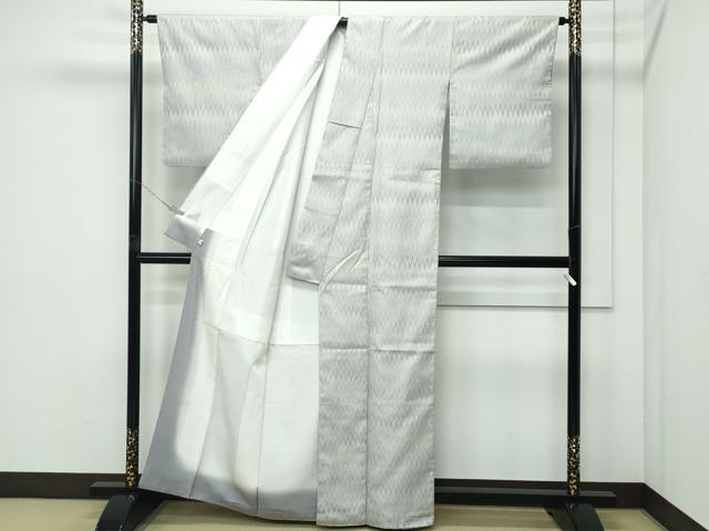 平和屋着物●極上 お召 幾何学文様 逸品 CZAA5174s6