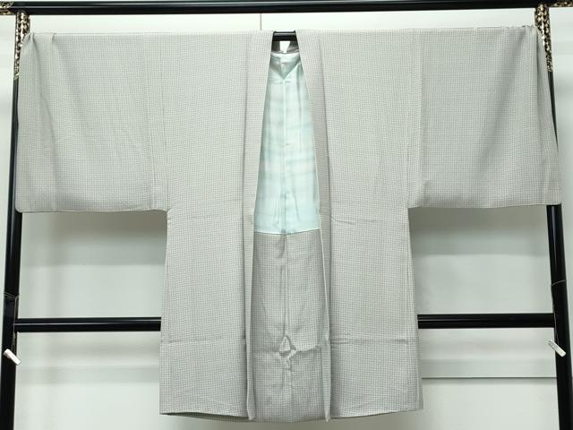平和屋着物∞極上 男性 キングサイズ 長羽織 網目文様 逸品 CZAA5185s6