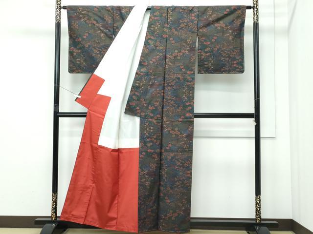 平和屋着物●極上 都喜ヱ門 本場大島紬 7マルキ 源氏絵巻 吉沢キク作 藤絹織物謹製 証紙付き 逸品 未使用 CZAA5190s6