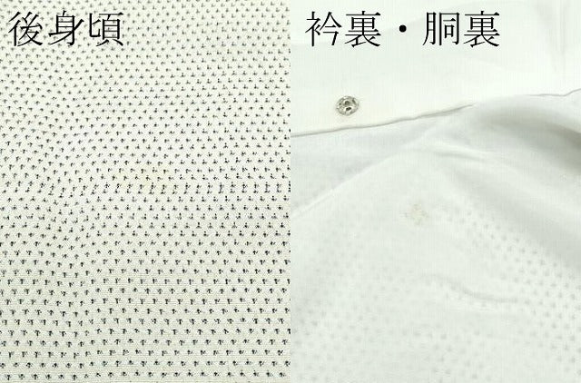 平和屋着物●極上 本塩沢 蚊絣 反端付き 逸品 CZAA5191s6