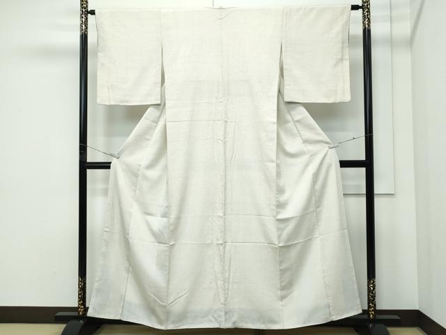 平和屋着物●極上 本塩沢 蚊絣 反端付き 逸品 CZAA5191s6