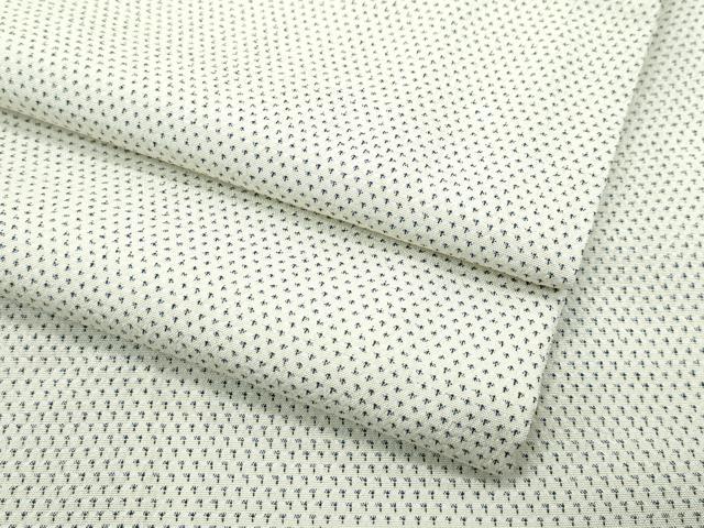 平和屋着物●極上 本塩沢 蚊絣 反端付き 逸品 CZAA5191s6
