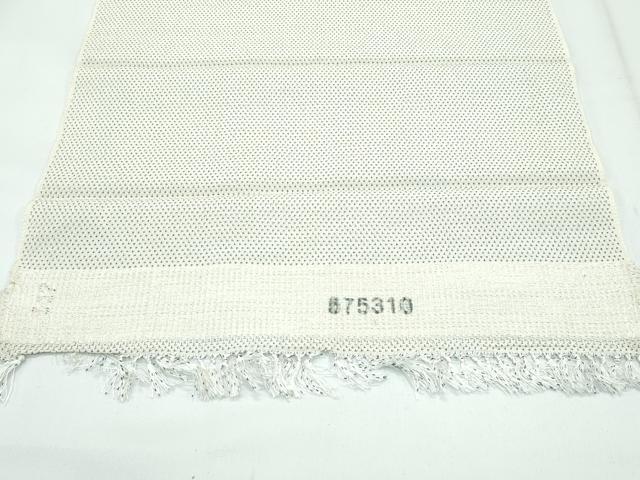 平和屋着物●極上 本塩沢 蚊絣 反端付き 逸品 CZAA5191s6