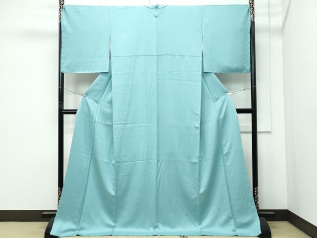 平和屋着物●極上 色無地 青磁色 逸品 未使用 CZAA5194s6